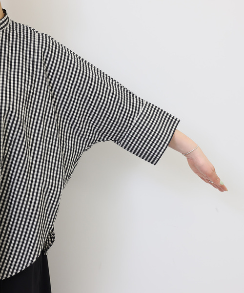 JOURNAL STANDARD LUXE（ジャーナルスタンダード　ラックス）の「C/Cu ドルマンシャツ（シャツ/ブラウス・レディース・サックスブルー/ブラック/ブラック系その他・FREE）」の19枚目の写真