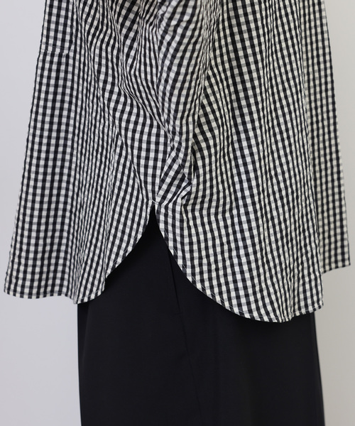 JOURNAL STANDARD LUXE（ジャーナルスタンダード　ラックス）の「C/Cu ドルマンシャツ（シャツ/ブラウス・レディース・サックスブルー/ブラック/ブラック系その他・FREE）」の22枚目の写真