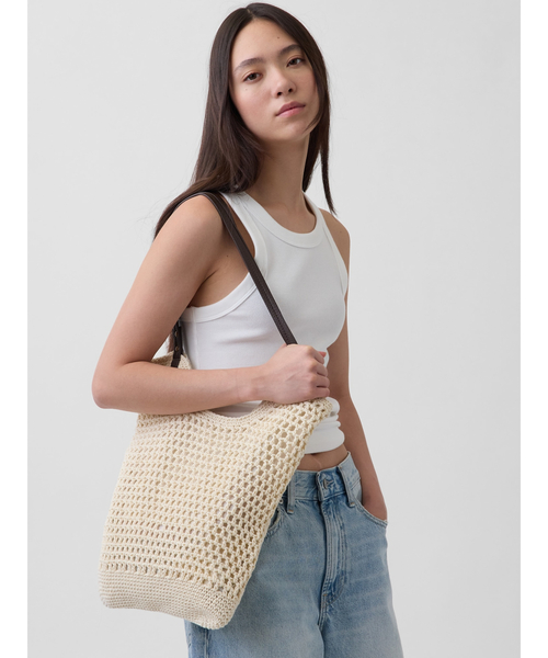 GAP（ギャップ）の「クロシェ トートバッグ（トートバッグ・レディース・マルチ/ナチュラル・ONE SIZE）」の11枚目の写真