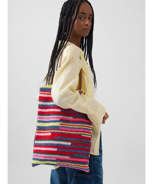 GAP（ギャップ）の「クロシェ トートバッグ（トートバッグ・レディース・マルチ/ナチュラル・ONE SIZE）」の10枚目の写真