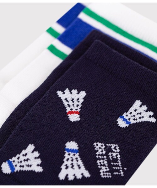 PETIT BATEAU（プチバトー）の「柄入りソックス２枚組（ソックス/靴下・キッズ・その他1・3-4Y/5-6Y/8Y-10Y/12Y-14Y）」の2枚目の写真