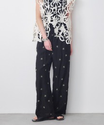 Shelly island | 小花刺繍シアーイージーパンツ(その他パンツ)