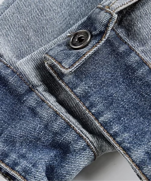 U:UME(ユーム)の「Lapel Denim Jacket(デニムジャケット・メンズ・ブルー・XX-LARGE/X-LARGE/LARGE/MEDIUM)」の4枚目の写真