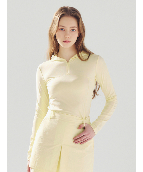 LORDLOAR(ロードロアル)の「シースルーフードパーカー YELLOW(Tシャツ/カットソー・レディース・その他・SMALL/MEDIUM/LARGE)」の2枚目の写真