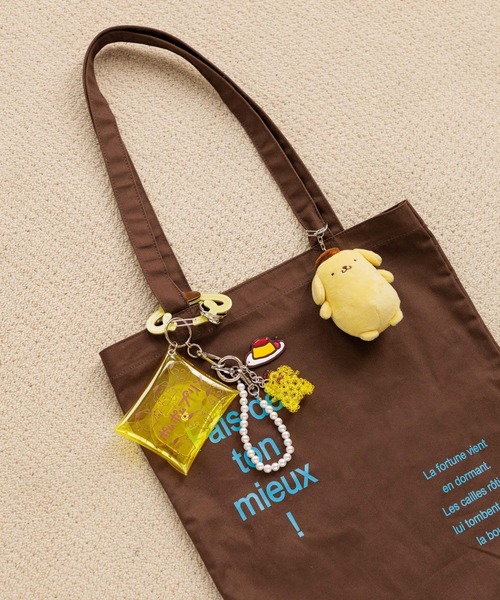 Me%（ミィパーセント）の「【ポムポムプリン】ビーズキーチャーム　641553（その他雑貨・レディース・ブラウン/イエロー系その他/ブラック・FREE）」の5枚目の写真