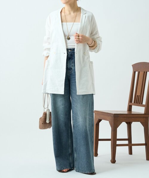 BEARDSLEY（ビアズリー）の「刺繍シャツジャケット（その他アウター・レディース・ホワイト/ブラック・FREE）」の22枚目の写真