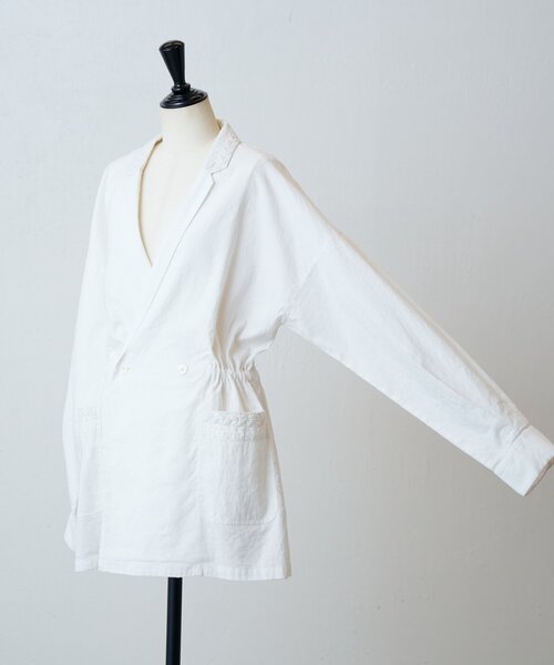 BEARDSLEY（ビアズリー）の「刺繍シャツジャケット（その他アウター・レディース・ホワイト/ブラック・FREE）」の13枚目の写真