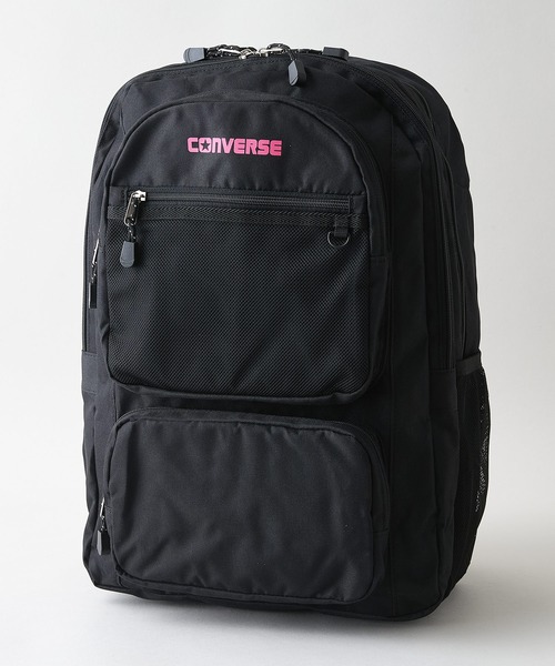 CONVERSE(コンバース)の「【CONVERSE/コンバース】3POCKET BACKPACK 3ポケットバックパック 容量約30L(バックパック/リュック・メンズ・ホワイト/ピンク/ブラック/サックスブルー・FREE)」の4枚目の写真