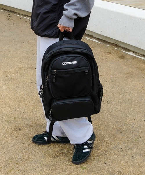 CONVERSE(コンバース)の「【CONVERSE/コンバース】3POCKET BACKPACK 3ポケットバックパック 容量約30L(バックパック/リュック・メンズ・ホワイト/ピンク/ブラック/サックスブルー・FREE)」の6枚目の写真