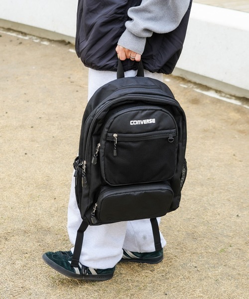 CONVERSE(コンバース)の「【CONVERSE/コンバース】3POCKET BACKPACK 3ポケットバックパック 容量約30L(バックパック/リュック・メンズ・ホワイト/ピンク/ブラック/サックスブルー・FREE)」の12枚目の写真