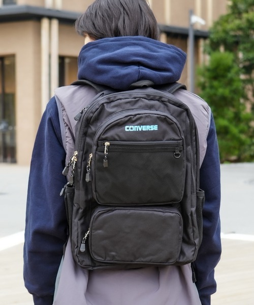 CONVERSE(コンバース)の「【CONVERSE/コンバース】3POCKET BACKPACK 3ポケットバックパック 容量約30L(バックパック/リュック・メンズ・ホワイト/ピンク/ブラック/サックスブルー・FREE)」の20枚目の写真