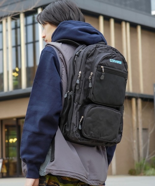 CONVERSE(コンバース)の「【CONVERSE/コンバース】3POCKET BACKPACK 3ポケットバックパック 容量約30L(バックパック/リュック・メンズ・ホワイト/ピンク/ブラック/サックスブルー・FREE)」の21枚目の写真
