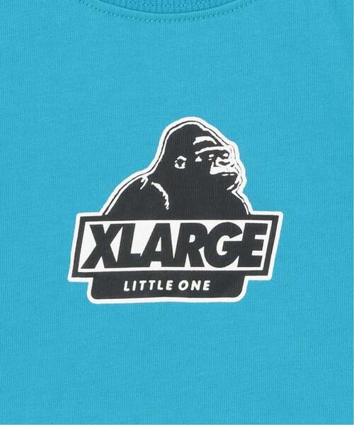 XLARGE KIDS(エクストララージキッズ)の「バックロゴ 切り替え半袖Tシャツ(Tシャツ/カットソー・キッズ・ホワイト/ターコイズブルー・140cm/100cm/80cm/90cm/110cm/120cm/130cm)」の9枚目の写真