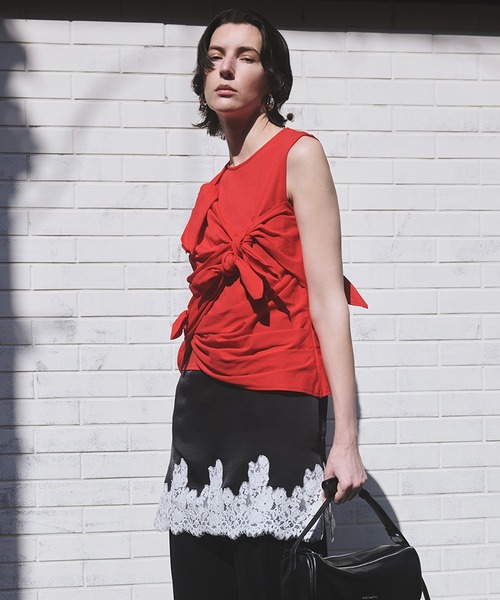Knot Sleeveless T-Shirt/ノットノースリーブTEE（Tシャツ/カットソー