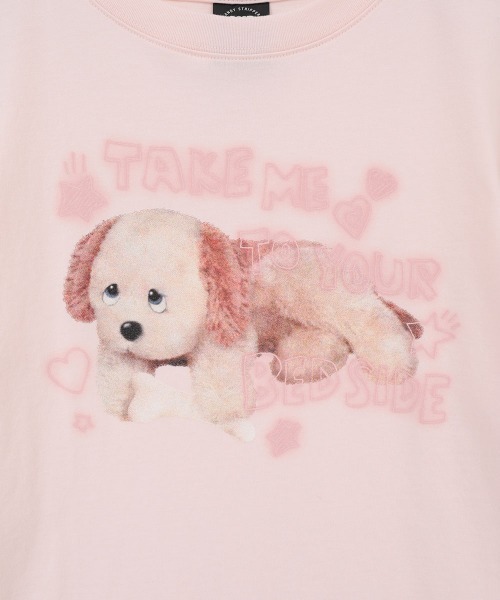 Candy Stripper(キャンディストリッパー)の「SLEEPY DOG Tシャツ(Tシャツ/カットソー・レディース・オフホワイト/ライトブルー/ピンク・M/L/XL)」の8枚目の写真