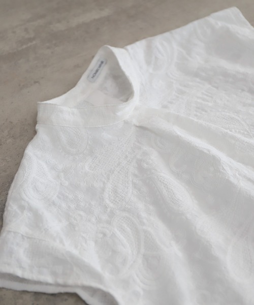 NOMBRE IMPAIR（ノンブルアンペール）の「薄手綿ペイズリー刺繍　フレンチブラウス（シャツ/ブラウス・レディース・ホワイト・FREE）」の14枚目の写真