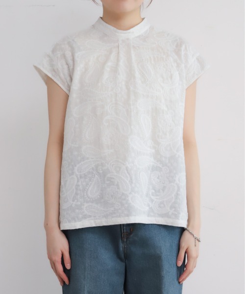 NOMBRE IMPAIR（ノンブルアンペール）の「薄手綿ペイズリー刺繍　フレンチブラウス（シャツ/ブラウス・レディース・ホワイト・FREE）」の20枚目の写真