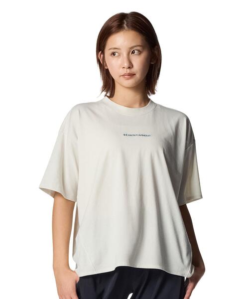 UNDER ARMOUR(アンダーアーマー)の「UAパフォーマンスコットン Tシャツ(トレーニング/レディース)(Tシャツ/カットソー・レディース・オフホワイト・M/L/XL/S)」の1枚目の写真