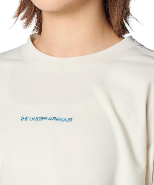 UNDER ARMOUR(アンダーアーマー)の「UAパフォーマンスコットン Tシャツ(トレーニング/レディース)(Tシャツ/カットソー・レディース・オフホワイト・M/L/XL/S)」の2枚目の写真