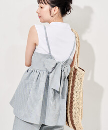 THOUSAND MILE（サウザンドマイル）の「THOUSAND MILE × FREAK'S STORE/サウザンドマイル 別注 サッカーチェック キャミセットアップ（セットアップ）」