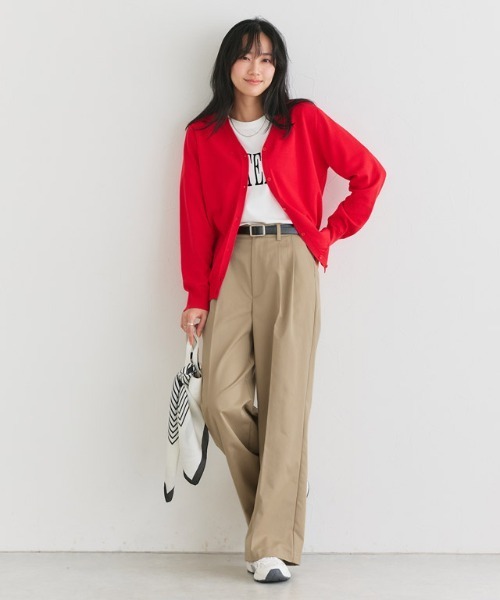 Pierrot(ピエロ)の「エステルツイルタックワイドパンツ(その他パンツ・レディース・ベージュ/ベージュ系その他/グリーン系その他・M/L/PM/PL)」の9枚目の写真