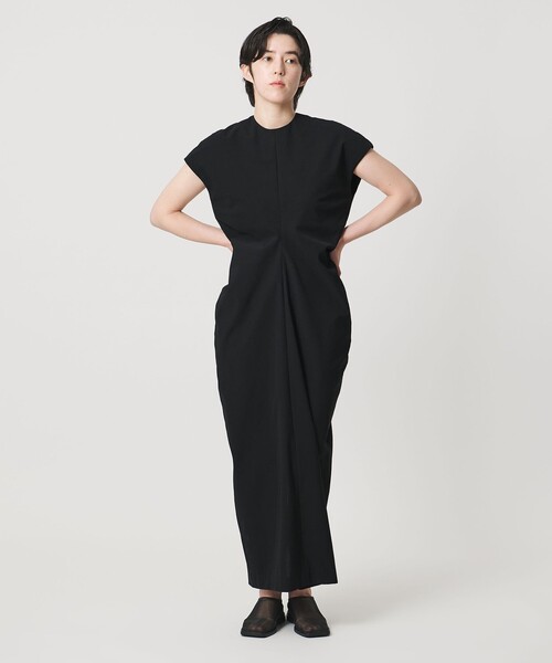 MARW UNITED ARROWS(マルゥ ユナイテッドアローズ)の「<MARW UNITED ARROWS>ウエスト ドレープ ワンピース(ワンピース・レディース・ダークグレー/ブラック・38/36)」の5枚目の写真
