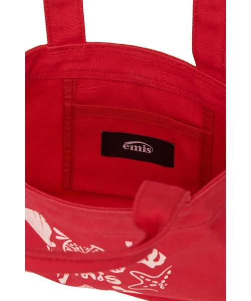 EMIS(イミス)の「HEART COASTAL MINI TOTE BAG(トートバッグ・レディース・ブラック/ライトブルー/アイボリー/レッド・FREE)」の8枚目の写真