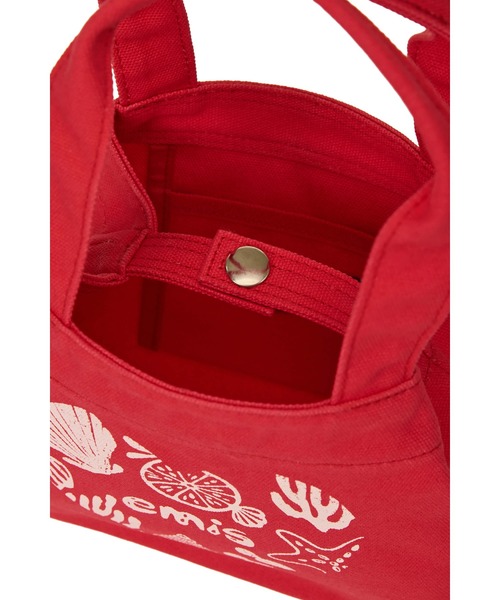 EMIS(イミス)の「HEART COASTAL MINI TOTE BAG(トートバッグ・レディース・ブラック/ライトブルー/アイボリー/レッド・FREE)」の10枚目の写真