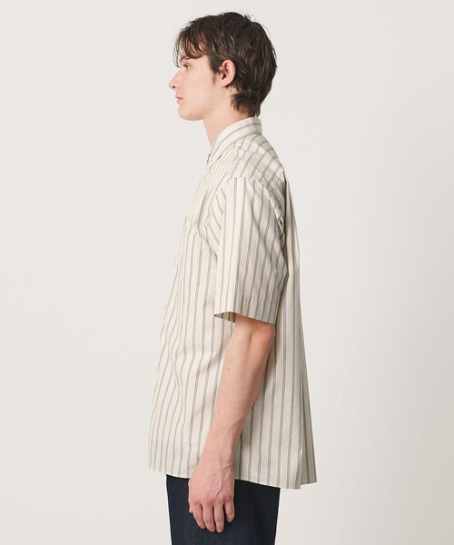 UNITED ARROWS(ユナイテッドアローズ)の「シルキーポプリン ワンピースレギュラーカラー ショートスリーブ シャツ(シャツ/ブラウス・メンズ・ナチュラル/ライトブルー/ライトピンク・L/XL/S/M)」の14枚目の写真