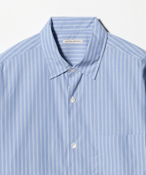 UNITED ARROWS(ユナイテッドアローズ)の「シルキーポプリン ワンピースレギュラーカラー ショートスリーブ シャツ(シャツ/ブラウス・メンズ・ナチュラル/ライトブルー/ライトピンク・L/XL/S/M)」の18枚目の写真