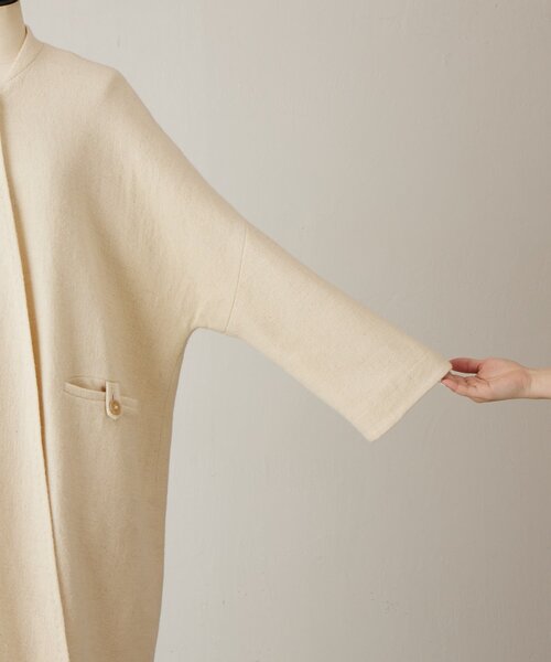 LIVETART（リヴェタート）の「《KHADI&CO》ショールカラーロングコート（その他アウター・レディース・ホワイト・MEDIUM）」の7枚目の写真