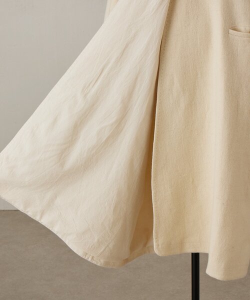 LIVETART（リヴェタート）の「《KHADI&CO》ショールカラーロングコート（その他アウター・レディース・ホワイト・MEDIUM）」の10枚目の写真