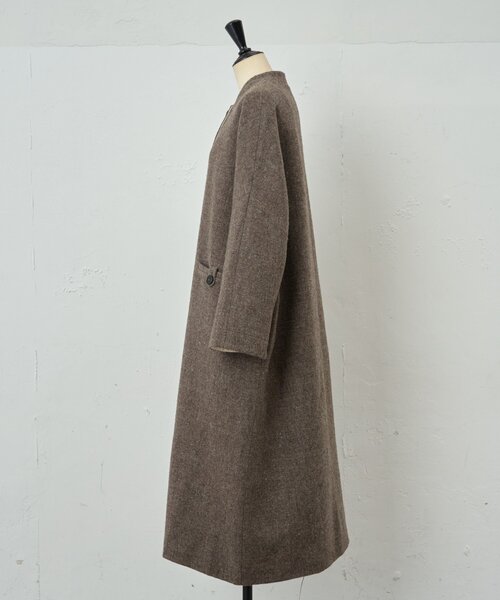 LIVETART(リヴェタート)の「《KHADI&CO》ショールカラーロングコート(その他アウター・レディース・ホワイト・MEDIUM)」の14枚目の写真
