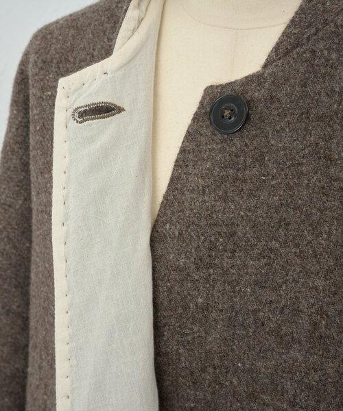 LIVETART(リヴェタート)の「《KHADI&CO》ショールカラーロングコート(その他アウター・レディース・ホワイト・MEDIUM)」の21枚目の写真
