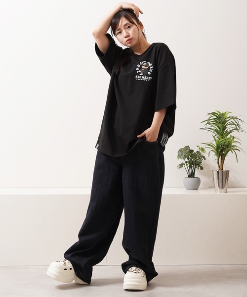 1111clothing(ワンフォークロージング)の「【2ND ARCHIVE】CAPベア オーバーサイズ リフレクター 半袖Tシャツ / ビッグシルエット / ユニセックス(Tシャツ/カットソー・メンズ・ホワイト/ブラック/カーキ・FREE)」の18枚目の写真