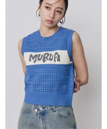 MURUA | クロシェロゴニットタンク 夏服(タンクトップ)