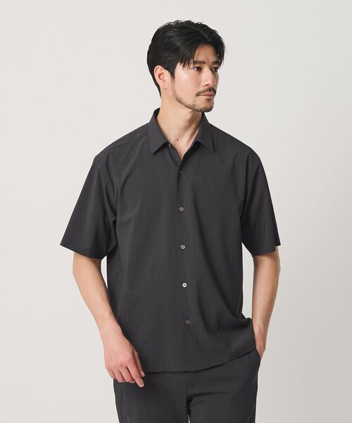 BEAUTY&YOUTH UNITED ARROWS（ビューティーアンドユースユナイテッドアローズ）の「【WEB限定 WARDROBE SMART】サマーファンクション シャツ【吸水速乾】（シャツ/ブラウス・メンズ・ブラック/ダークグレー/オリーブ・S/M/L/XL）」の2枚目の写真