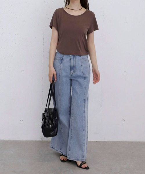 archives（アルシーヴ）の「シアービンテージチビＴ（Tシャツ/カットソー・レディース・オフホワイト/チャコールグレー/ブラウン・MEDIUM）」の11枚目の写真