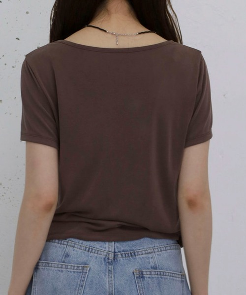 archives（アルシーヴ）の「シアービンテージチビＴ（Tシャツ/カットソー・レディース・オフホワイト/チャコールグレー/ブラウン・MEDIUM）」の8枚目の写真