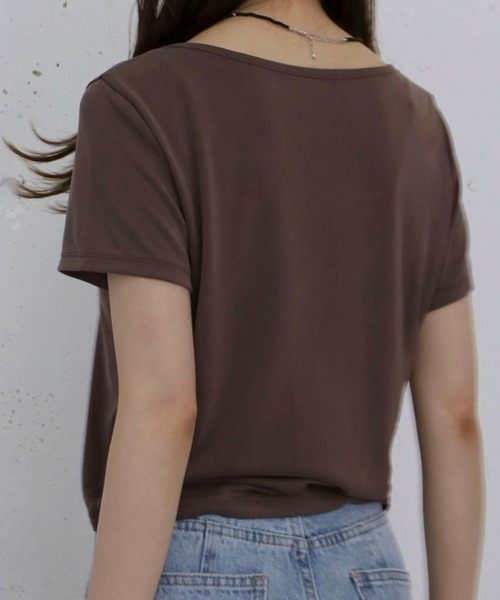 archives（アルシーヴ）の「シアービンテージチビＴ（Tシャツ/カットソー・レディース・オフホワイト/チャコールグレー/ブラウン・MEDIUM）」の7枚目の写真