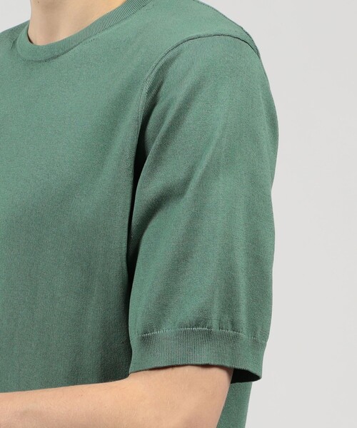 TOMORROWLAND (トゥモローランド)の「TOMORROWLAND tricot シルクコットン クルーネック半袖ニット SESIA(ニット/セーター・メンズ・オレンジ/ネイビー/チャコールグレー/ブラック/ライトグレー/グリーン・S/M/L/XL)」の14枚目の写真