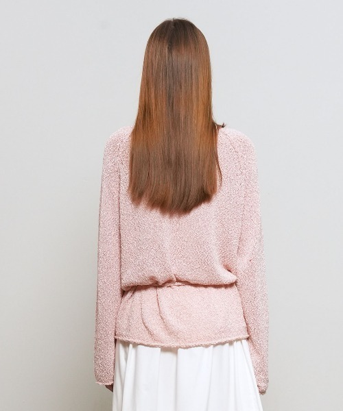 GENERAL IDEA(ジェネラルアイデア)の「【GENERAL IDEA】シアーブークレーボートネックプルオーバー / SHEER BOUCLE BOAT NECK PULLOVER(Tシャツ/カットソー・レディース・ホワイト/ピンク/ブラック・S/M/L)」の12枚目の写真