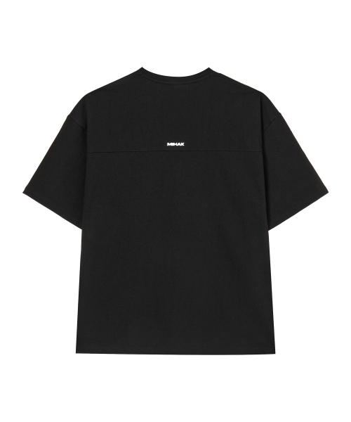 MIHAK(ミハク)の「スポーツエンブレムオーバーサイズTシャツ(BLACK)(Tシャツ/カットソー・メンズ・その他・1/2/3)」の7枚目の写真