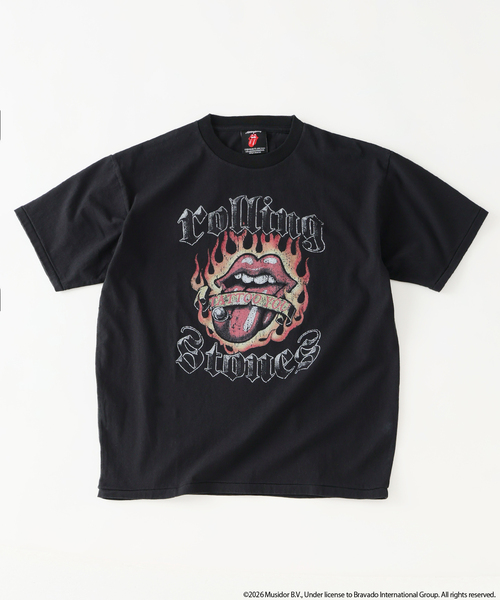 ローリングストーンズ 別注 ヴィンテージ加工 プリントTシャツ（T