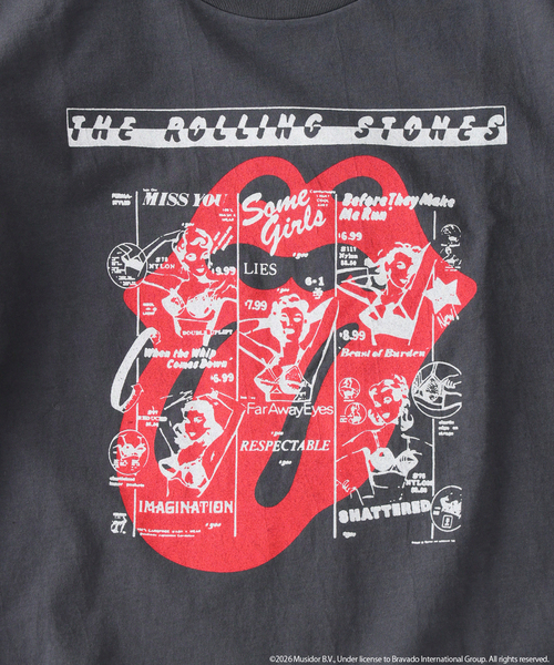 JOURNAL STANDARD relume(ジャーナルスタンダード レリューム)の「ローリングストーンズ 別注 ヴィンテージ加工 プリントTシャツ(Tシャツ/カットソー・メンズ・ブラック系その他/グレー/ライトイエロー/ブラック/ホワイト・MEDIUM/LARGE)」の10枚目の写真
