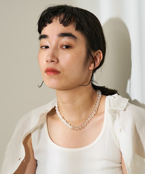 collex(コレックス)の「【dignif】【金属アレルギー対応】ネックレス Merge Bold(ネックレス・レディース・クリア・フリー)」の3枚目の写真
