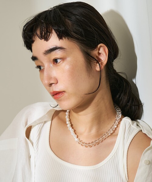 collex(コレックス)の「【dignif】【金属アレルギー対応】ネックレス Merge Bold(ネックレス・レディース・クリア・フリー)」の4枚目の写真