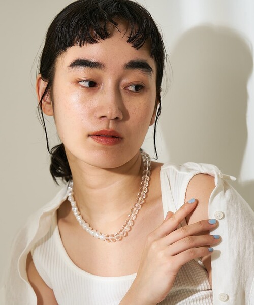collex(コレックス)の「【dignif】【金属アレルギー対応】ネックレス Merge Bold(ネックレス・レディース・クリア・フリー)」の5枚目の写真