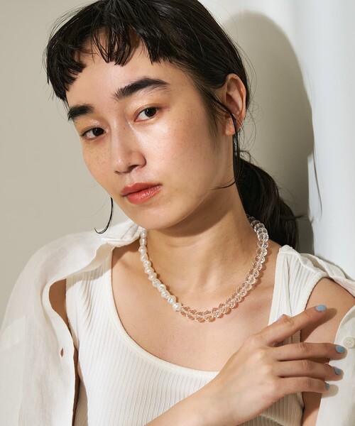 collex(コレックス)の「【dignif】【金属アレルギー対応】ネックレス Merge Bold(ネックレス・レディース・クリア・フリー)」の6枚目の写真