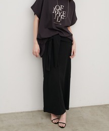 LARUTA | 【LARUTA】［Web限定］カットリブ巻きスカート(スカート)